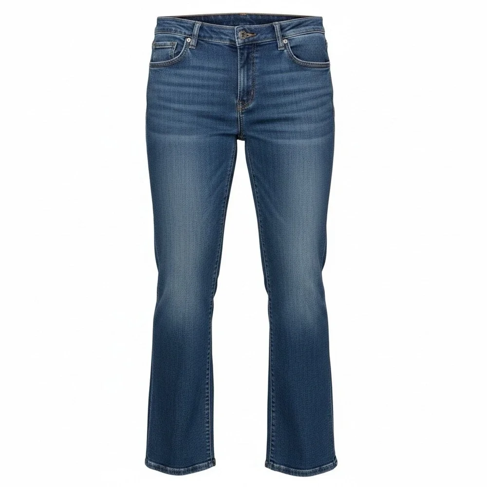 Lee Riveted Ultimate 5 Blue Jeans Women’s Size 14L 5-Pockets 100% Cotton 34x30